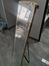 娜兰斯 穿衣镜全身镜落地镜铝合金家用壁挂试衣卧室镜子贴墙现代大镜子 土豪金50*150（壁挂支架两用） 实拍图