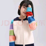 左西女童外套儿童针织衫2025新款开衫毛衣女孩外穿上衣秋装 彩色 160 实拍图