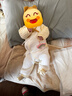 贝瑞加（Babyprints）宝宝秋冬连体衣婴儿加厚保暖内衣可爱爬服护肚夹棉衣服 黄66 实拍图
