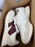 NEW BALANCE NB327官方休闲鞋女鞋秋冬复古增高鞋潮流百搭低帮轻便软底运动鞋 灰色/米白/酒红 WS327KA 36.5 (脚长23cm) 实拍图