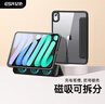 亿色适用于ipad mini7/6保护壳2024年A17pro芯片苹果平板保护套磁吸可拆分全包散热支架防弯皮套黑色 实拍图