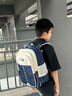 迪士尼书包小学生男生1-3年级减负减压轻便双肩包儿童护脊书包女生 1-3年级藏青色小号 实拍图
