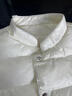 花田衣亩90%白鹅绒服马甲女2025新款秋冬季中式大衣内搭立领羽绒短款背心 白色 90%鹅绒马甲 M 推荐体重（100-115斤） 实拍图