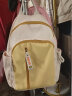 袋鼠双肩包牛津布女生新款撞色大学生书包女可爱外出旅行轻便休闲背包 大号-黄色 实拍图