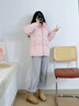 QGF加绒加厚棉衣棉服女冬季新款保暖美式立领外套高级感宽松百搭棉袄 浅绿色 M 实拍图