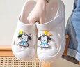 她享洞洞鞋女沙滩鞋凉拖鞋轻盈外穿 TM302 白蓝 36/37 实拍图