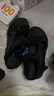 2025夏季新款凉鞋男透气防臭休闲外穿凉拖鞋魔术贴厚底舒适沙滩鞋 黑色 40 晒单实拍图