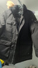 君羽户外羽绒服男中长款800高蓬白鹅绒工装加厚防风保暖鹅绒服35 黑色 XL （推荐161-175斤） 实拍图