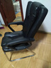 勤一 加厚可躺办公椅子电脑椅家用老板椅弓形麻将椅子午休靠背座椅 皮艺-黑色 升级可躺款（带脚托+无腰枕） 实拍图