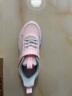 361°童鞋男女童网面透气春秋新款运动鞋革面款中大童魔术贴跑步鞋 玫瑰粉/水清蓝【皮革女】 34 实拍图