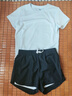 安踏速干套装丨运动短袖短裤两件套女夏季冰丝跑步吸湿透气羽毛球服 实拍图