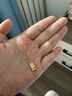 中国黄金（CHINA GOLD）小金条黄金吊坠女款足金暴富小金砖项链情人节生日礼物送女友老婆 【今/次日达】小金砖吊坠【配S925链】约0.3g 实拍图