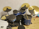 斗牛士（Bullfighter）架子鼓成人初学者儿童专业考级爵士鼓打击乐器 升级款镭射蓝5鼓4镲（双层支架） 实拍图