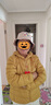 鸭鸭（YAYA）佟丽娅同款轻薄羽绒服女新款秋冬季休闲短款连帽保暖轻便韩版外套 黄色 2XL 实拍图