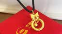 中国黄金（CHINA GOLD）黄金吊坠女足金紧箍咒平安扣吊坠铃铛挂坠首饰七夕生日礼物送女友 在逃公主项链-配黑绳  约1.5g*品牌礼盒 实拍图