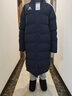 卡尔美（KELME）运动棉服男冬季长款大衣加厚连帽保暖棉衣冬训外套 深蓝白【后背大LOGO】 9261MF1015 XL 实拍图