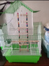凡佰酷虎皮鹦鹉鸟笼绣眼牡丹文鸟大号别墅小号鸟笼子金属房顶造型观赏笼-定制 W108中号鸟笼套餐二【颜色留言】 实拍图