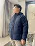 石墨烯棉服男士棉衣加厚保暖冬季休闲大码防风外套面包服带帽子 2858藏青 2XL【体重120-140斤】 实拍图