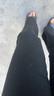 卡图弛美式vibe弯刀牛仔裤男春秋季修身高街休闲潮流微喇长裤子男 黑色 3XL 【建议160-180斤】 实拍图