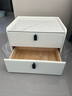 慕朗迪轻奢岩板简易床头柜卧室极窄床边柜子小型全实木夹缝床前柜 【整装发货】米白色 全实木 正面50cm 侧40cm 高48cm 实拍图