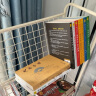 舒福思书架落地可移动带轮学生简易小型矮书柜卧室宝宝铁艺杂志绘本架子 床头小书架 3层/白色 实拍图