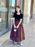 衣诺坊女童礼服长裙儿童花童女孩公主裙演出服 火焰红长裙130cm 实拍图