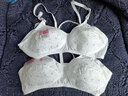 爱诺登（Ainuodeng）老式棉质棉布文胸中老年人无钢圈无海绵大码妈妈胸罩薄款透气夏 镂空蓝 95B (42) 实拍图