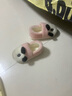 朴西熊猫儿童棉拖鞋冬季男童女童宝宝室内家用防滑保暖包跟棉鞋女 仙女粉 34 【220mm】 实拍图