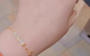 央创时尚【中国黄金】银925手链女生日礼物女生和田玉竹节手串送老婆女友 实拍图