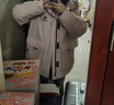 骆驼冲锋派克羽绒服男[王俊凯同款]秋冬保暖极寒防泼水工装羽绒服女 N145A，木黛色 ，男女同款 M 实拍图
