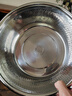 不锈钢洗菜盆沥水篮淘米筛 32cm实盆+漏盆 实拍图