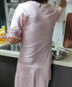 浪莎睡裙女性感冰丝仿真丝睡衣薄款高级感V领蕾丝女士家居服 实拍图