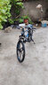金武端自行车成人山地车公路赛车单车骑行变速超轻越野中学生初中青少年 旗舰版-六刀轮-黑蓝色 24寸24速 实拍图