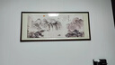 佳得雅新中式客厅装饰画沙发背景墙壁画字画山水画靠山图办公室风景挂画 流水生财A1 75*210cm宣纸锦绫+有机玻璃+胡桃色实木框（热卖款） 实拍图