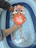 日康（rikang）日康（rikang）浴盆 婴儿洗澡盆宝宝折叠浴盆 带厚浴垫 蓝X1025-3 实拍图