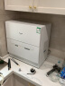 松下（Panasonic）洗碗机台式 高温除菌 送风烘干 双层可移动碗篮 家用易安装自动刷碗机 NP-K8RWH3R（白色） 实拍图