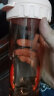 特百惠（Tupperware）茶韵塑料杯 男女学生夏季运动水杯子大容量带滤格 晨光粉500ML 实拍图