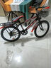 儿童自行车6-10-15岁中大童男女孩脚踏车学生单速变速山地车 【单速】黑红色+骑行大礼包 20寸【适合身高130-145cm】 实拍图