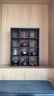 容山堂实木茶杯架挂墙中式小博古架展示架茶具收纳柜多宝阁古董架 海棠形烧桐木收纳柜大12格 实拍图