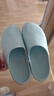 品之德 手术鞋实验室洞洞鞋轻便防滑工作拖鞋 包头护趾透气防臭 豆沙绿 39-40  实拍图