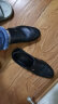 红蜻蜓休闲男鞋2023夏款镂空透气爸爸鞋牛皮耐磨软面皮 WTL23256黑色38 实拍图