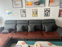 法莎蒂 沙发科技布现代客厅大小户型创意贵妃转角组合乳胶沙发 3.3米双+双+贵妃榻 70%选择乳胶海绵坐垫(猫抓皮) 实拍图