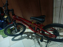 喜德盛青少年自行车童车中国风20/22寸铝架碟刹变速6-10男女孩山地车 20寸金属红/镭射银-内走线 实拍图