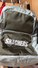 斯凯奇（Skechers）双肩包男女同款学生经典红色书包时尚大容量休闲运动旅行通勤背包 文艺绿/03WV 实拍图