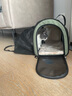 petsfit宠适猫包便携外出大容量猫咪背包透气宠物包斜挎包狗出行包可折叠 雪花绿【单拓展】 M【16斤内50*30*33cm】 实拍图