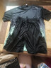 纽凯森 NEWKKASEN健身衣服男女冰丝速干运动服套装夏季短袖T恤跑步装备篮球训练裤 黑绿套装 5XL（体重90-100kg) 实拍图