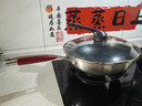 康巴赫第五代炒锅不粘锅抗菌不锈钢炒菜锅少油烟双面花纹蜂窝平底5代 【五代32cm】抗菌不锈钢炒锅 32cm 实拍图
