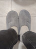 安尚芬新款棉拖鞋男士秋冬季简约居家居软底室内外穿防滑半包跟拖女士 灰色 42-43 实拍图