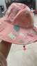 亨凯利儿童防晒帽防紫外线宝宝遮阳太阳帽男童女童夏沙滩帽子大帽檐粉 实拍图