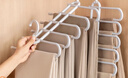 京东京造 多功能折叠裤架高级灰家用衣柜无痕多层挂裤子衣架收纳神器 实拍图